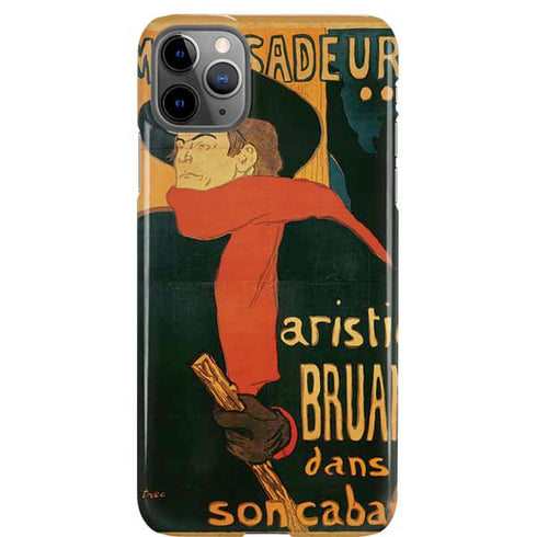 Henri Toulouse-Lautrec Ambassadeurs Aristide Bruant iPhone Cases